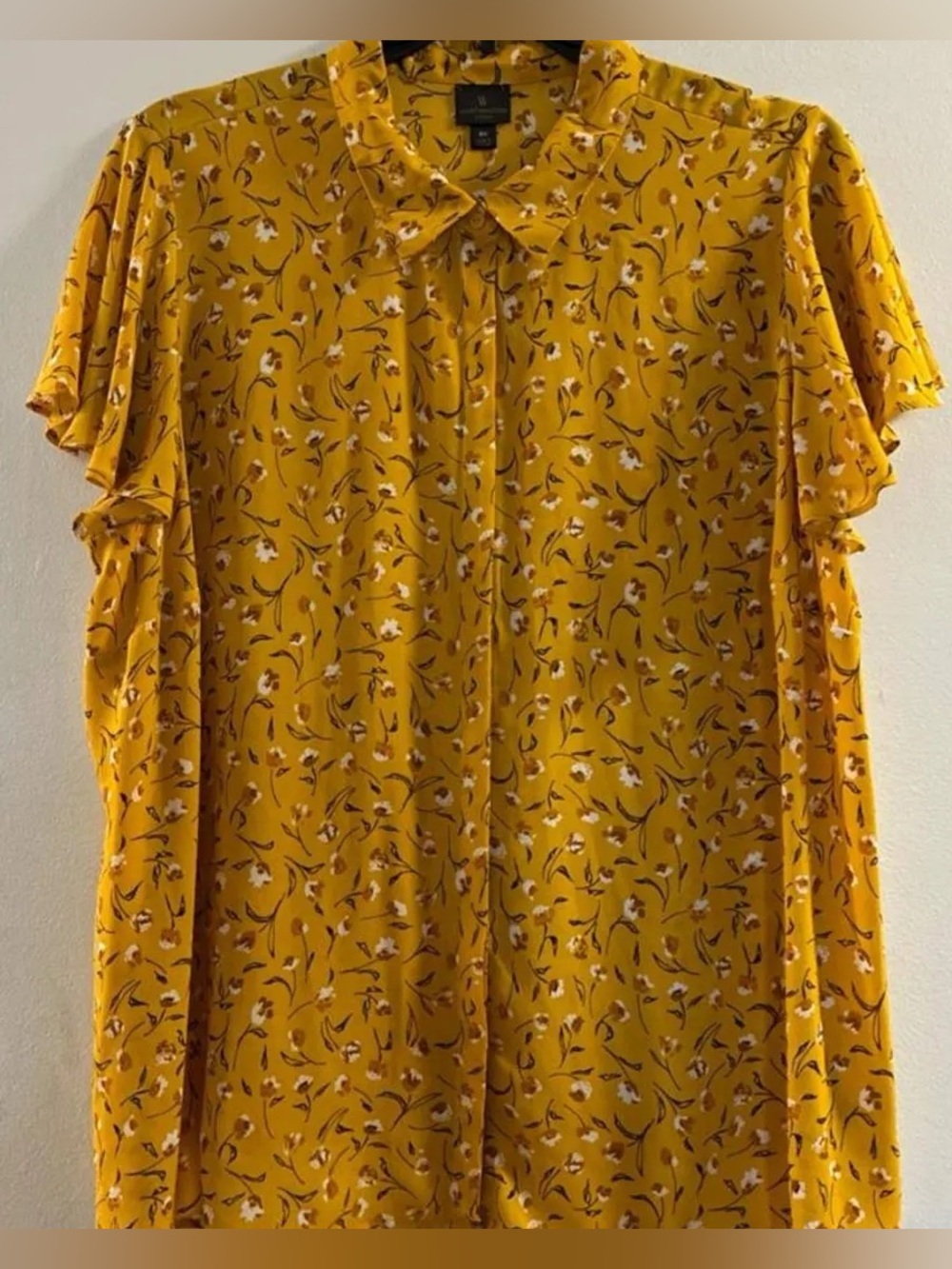 Worthington Yellow Tulip Blouse